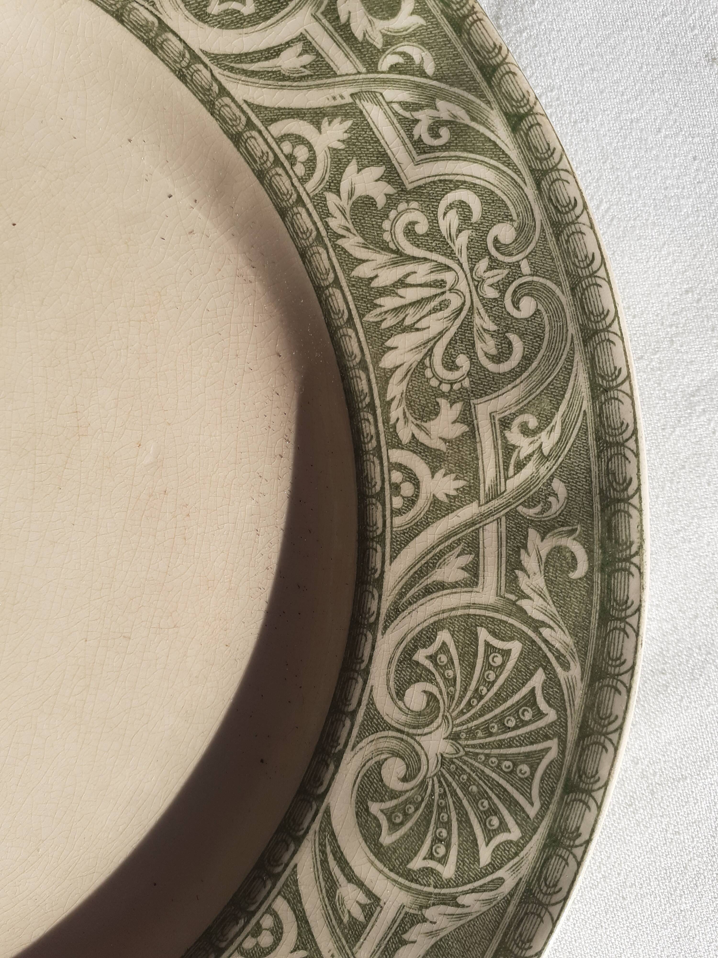 10 Plates Creil Montereau by Henry II