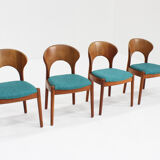 Vintage Danish dining chairs by Schou Andersens Mobelfabrik, 1960s, set of 4