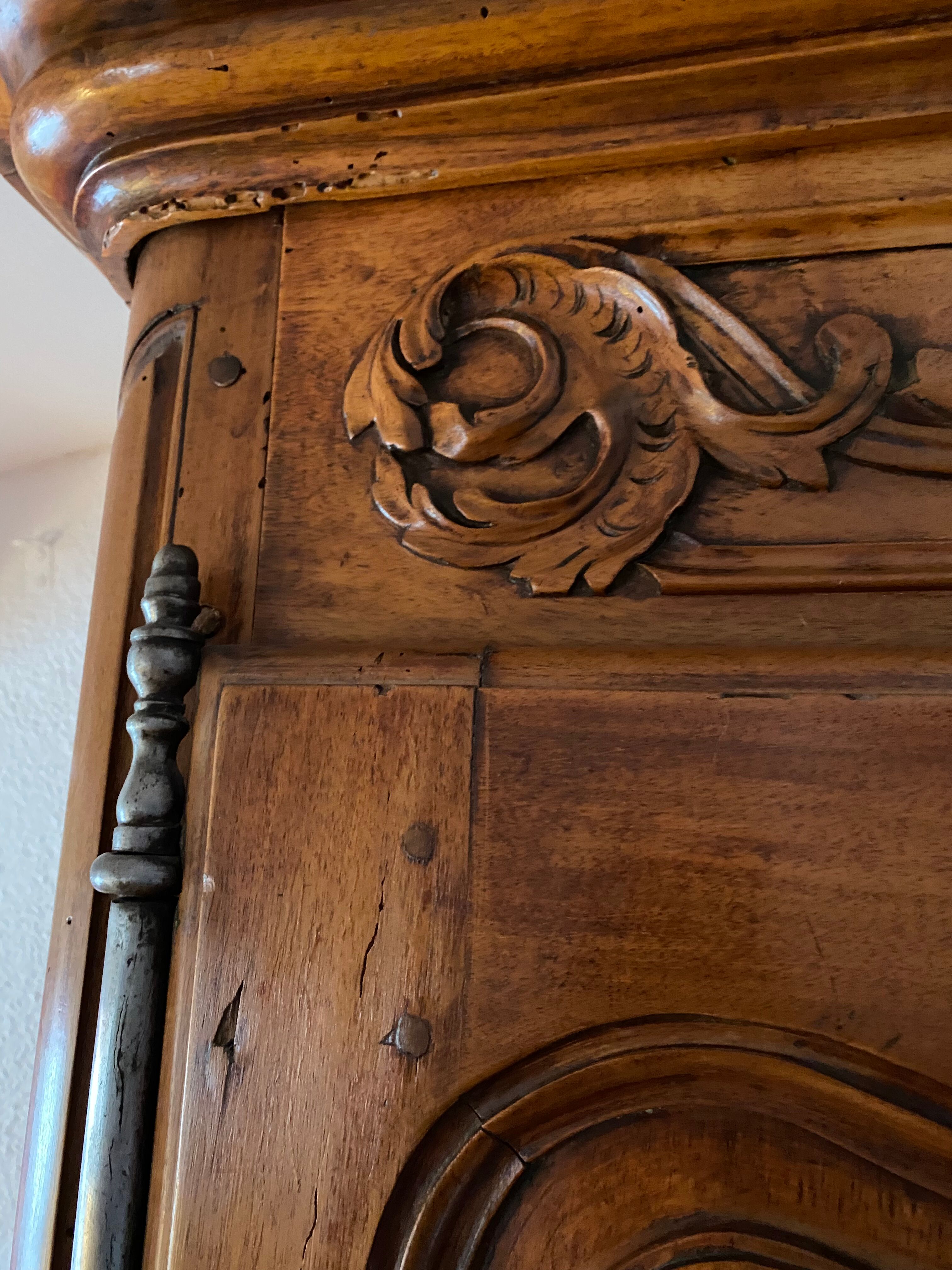 Cabinet Louis XV walnut 19th