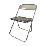 Chair Plia plexi smoked brown by Giancarlo Piretti for Castelli