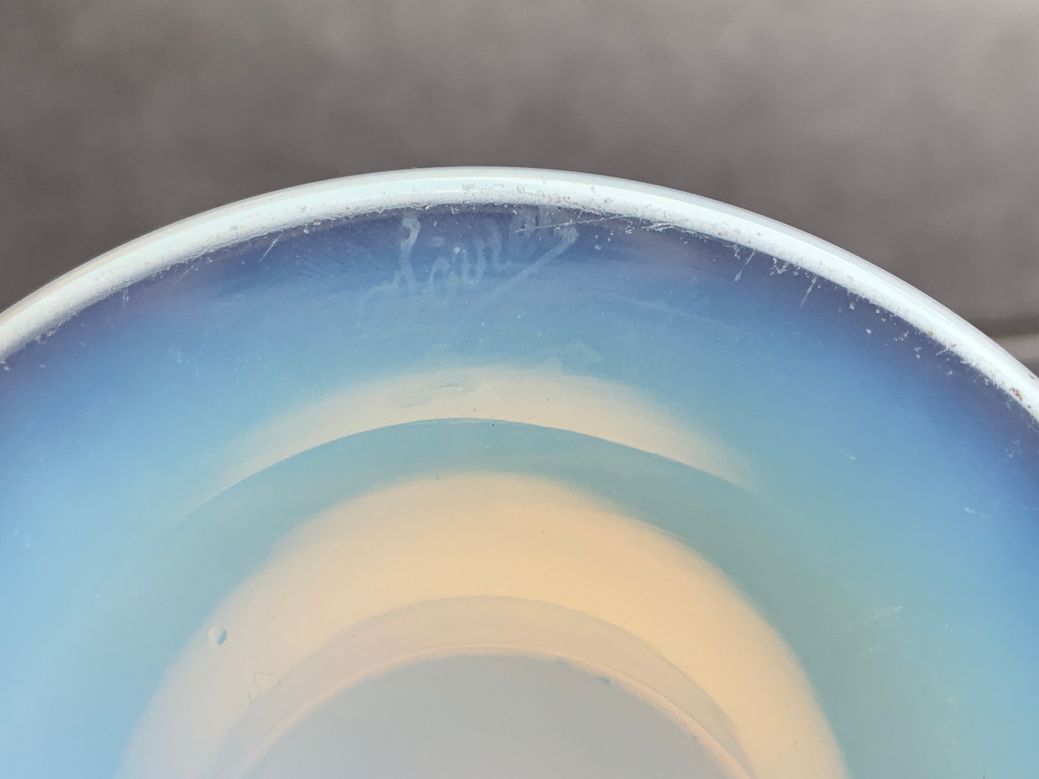 Opaline vase signed Sèvres, Paris