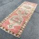 Handmade Distressed Oushak Runner Rug
