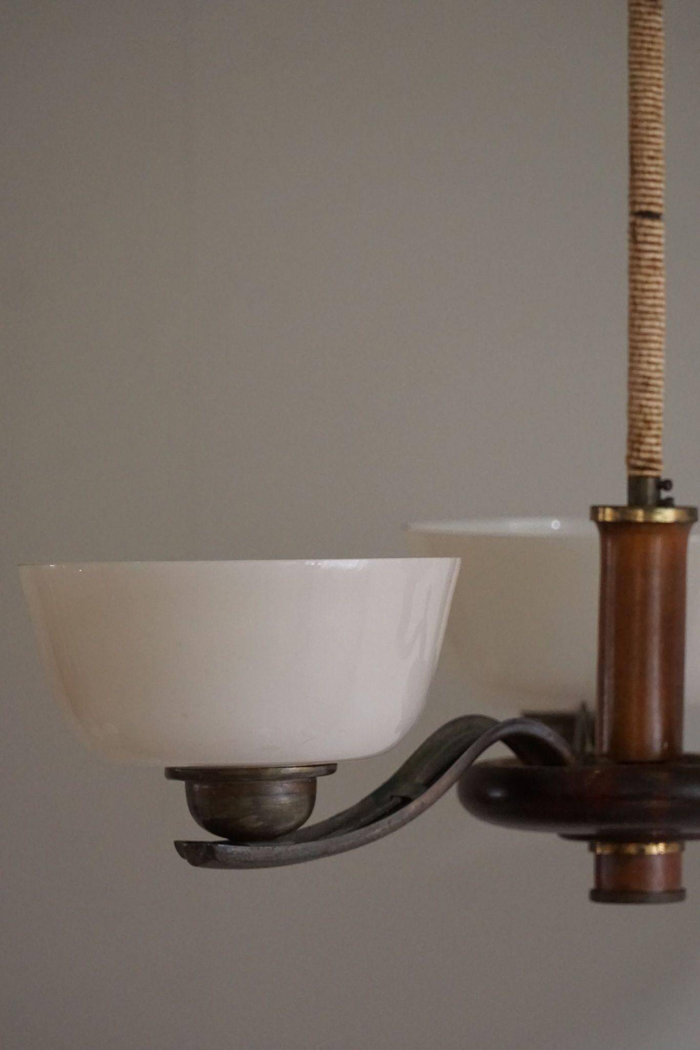 Paavo Tynell for Taito Oy, an Art Deco chandelier model '1255/3', Finland, 1930s.