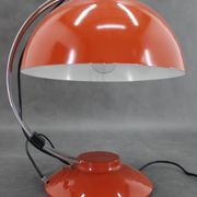 Lampe de table rouge des années 1970, Tchécoslovaquie