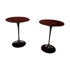 Paire de tables tulipe
