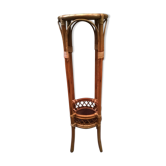 Vintage rattan plant holder