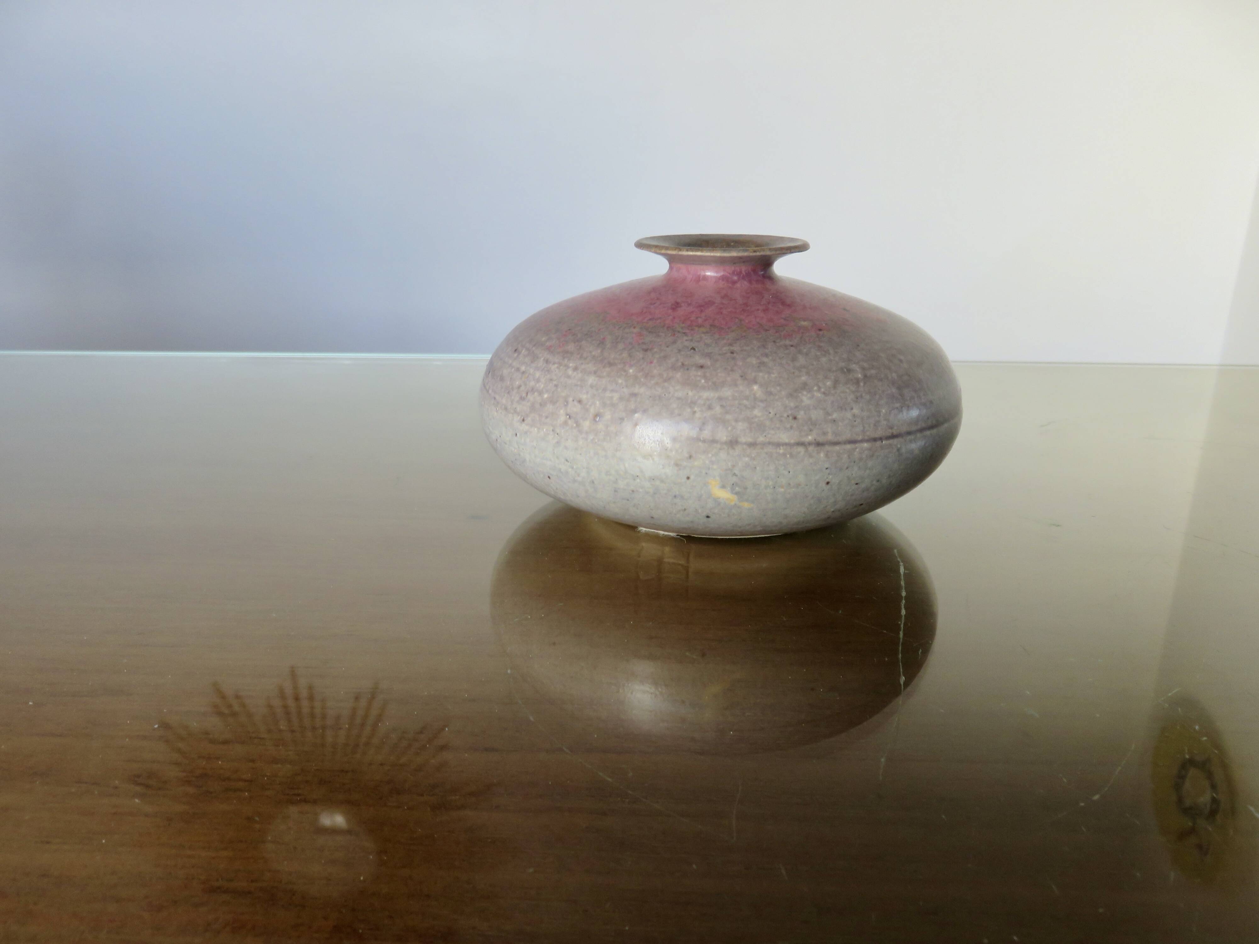 Signed ceramic vase, 50s-60s