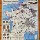 1964 School Map Railways of France
