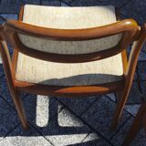 Pair of vintage chairs by johannes andersen 1960