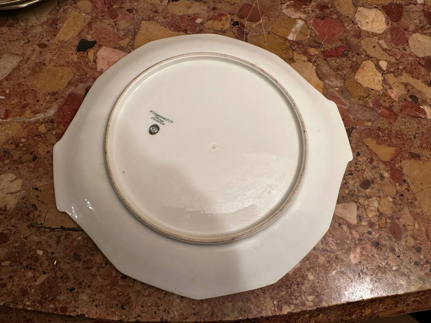 F. Legrand Limoges - Service à Dessert 2 Plat Gâteaux/Tartes + 11 assi