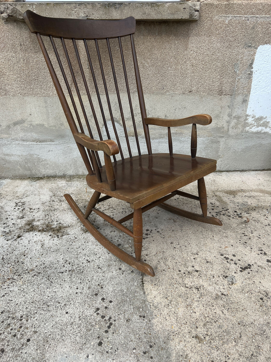 Wooden rocking chair