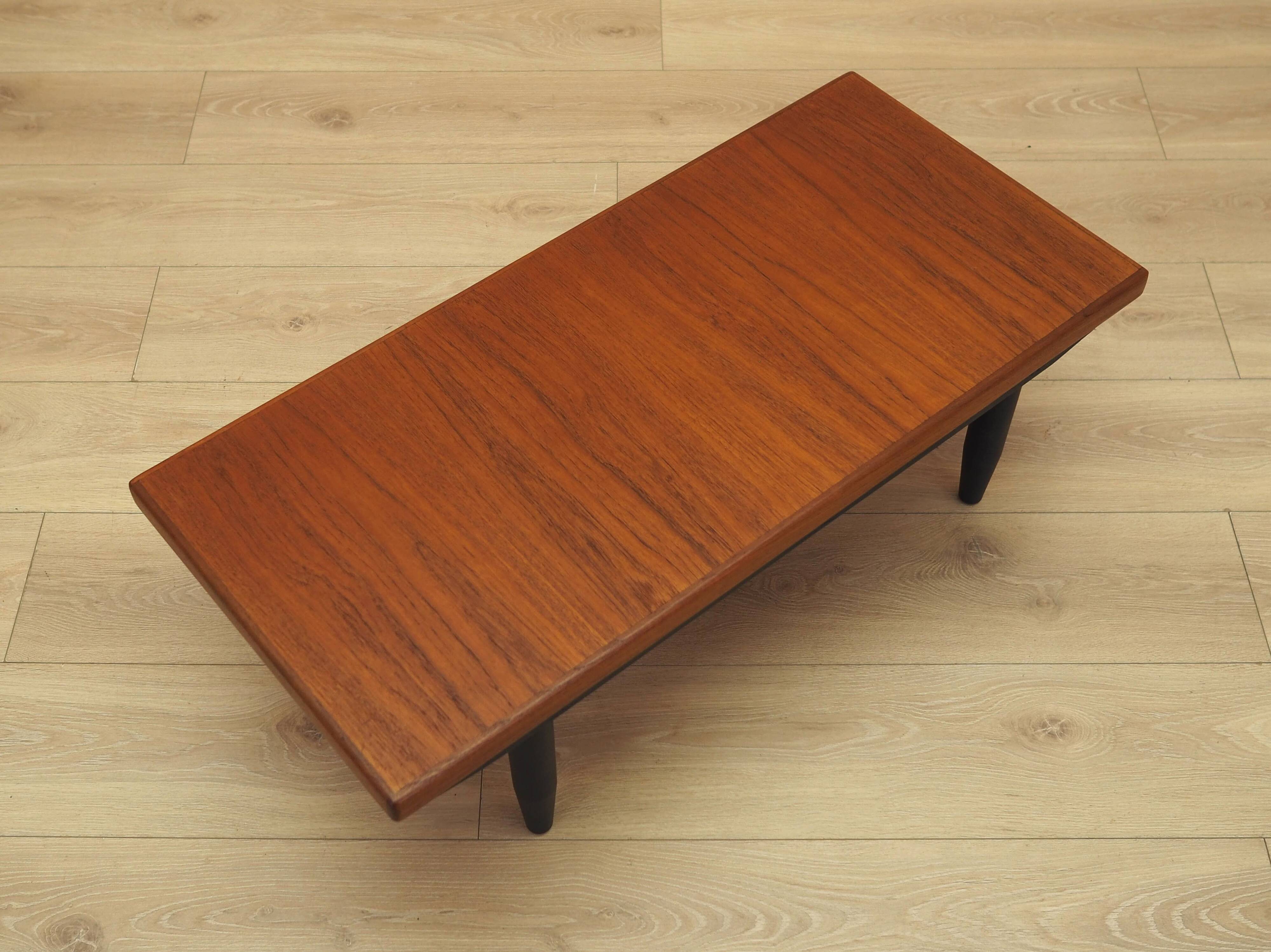 Danish teak coffee table, 1960s