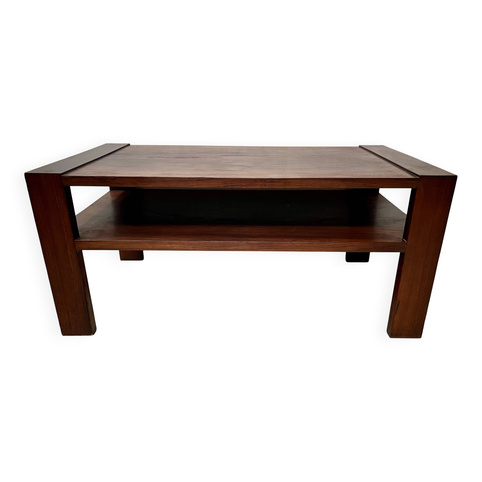 Art Deco coffee table in mahogany and veneer 20th century