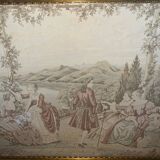 Large Aubusson Tapestry - 18th Century Gallant Scene - 200x10