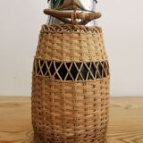 Vintage rattan thermos