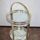 Art Deco mobile drinks trolley on wheels, 1970s