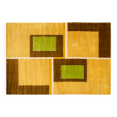 Tapis italien en laine avec motifs géométriques, années 1950