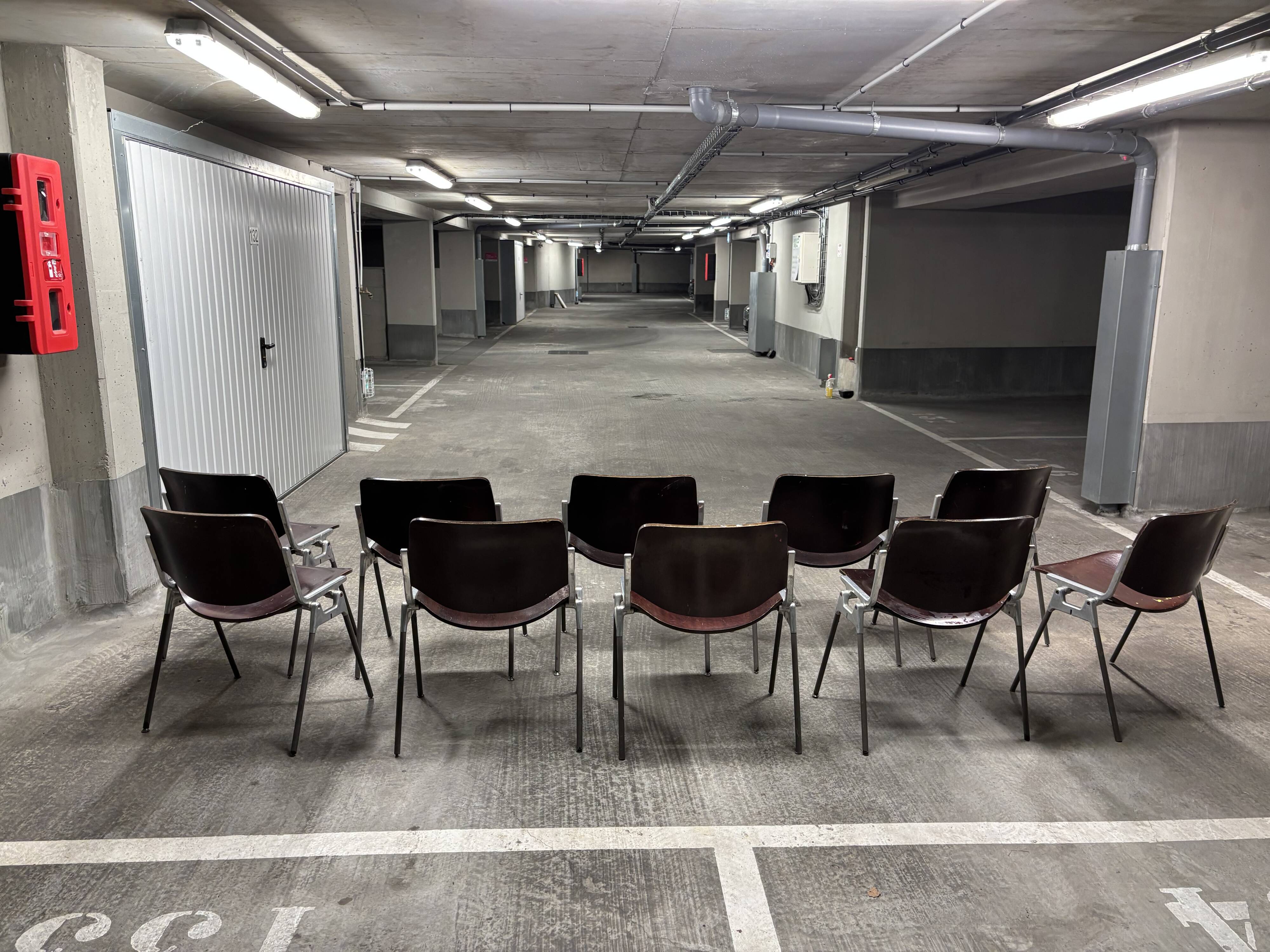 Set of 10 DSC 106 chairs by G. Piretti for Castelli.