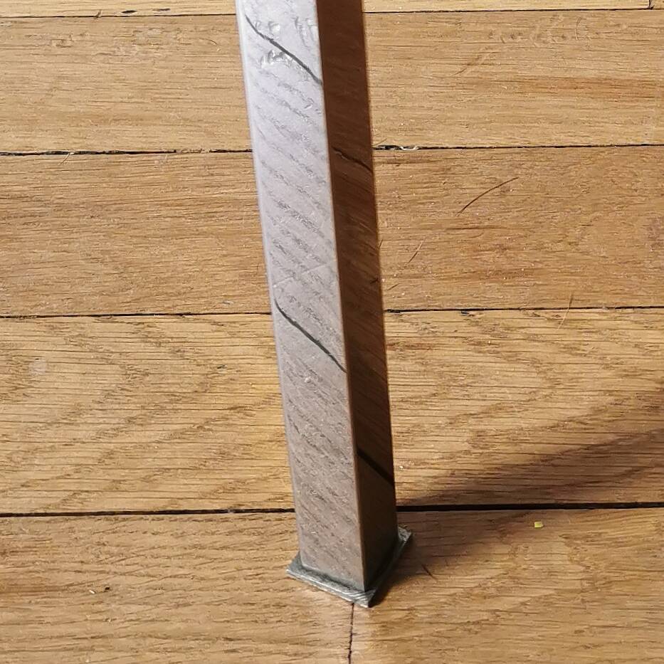 Chrome brass side table, 1970.