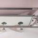 Porte manteau en aluminium art déco avec miroir