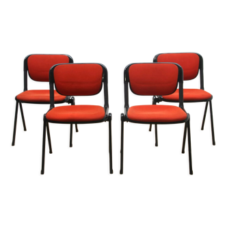 Suite of 4 Vertebra chairs, Castelli