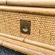 Bedside Dal Vera rattan Vintage bamboo 1980
