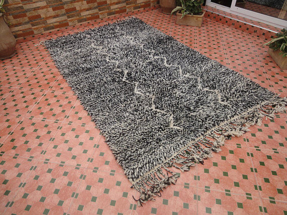 Carpet wool Beni Ouarain Moroccan Berber 250 x 153 cm