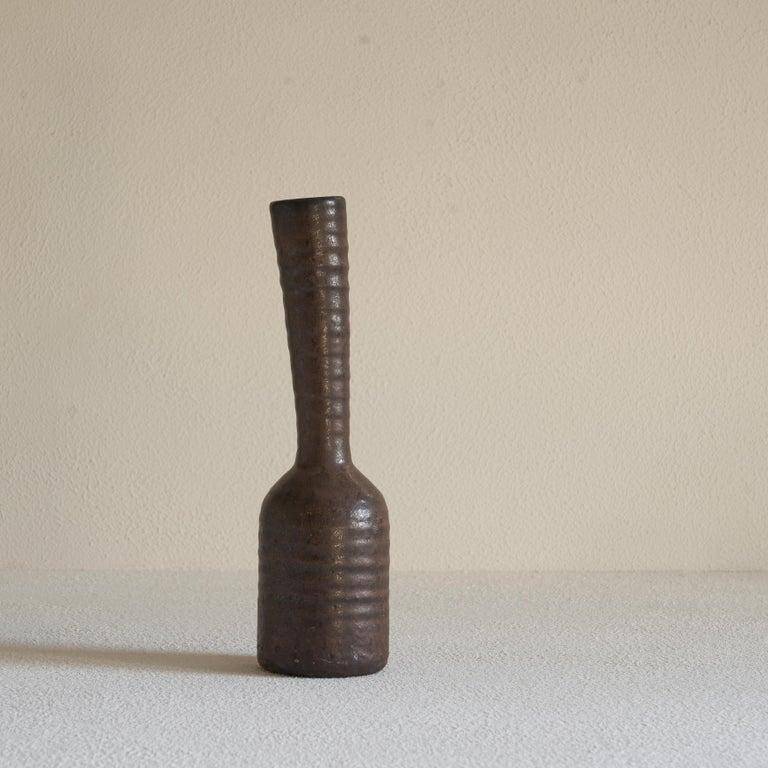 Studio ceramic vase free form 1960s