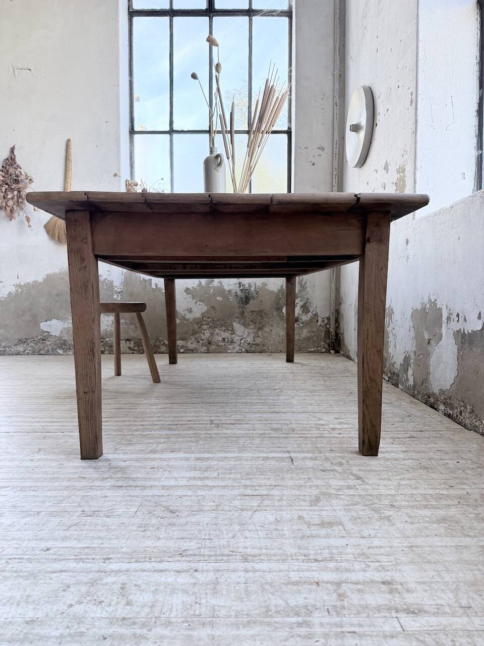 Oak farmhouse table 1950 212cm