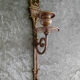 Wall candle holder in bronze and brass louis XVI style
