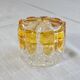 Amber and transparent crystal box Val Saint-Lambert Art Deco