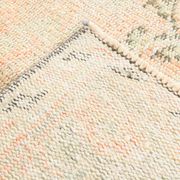 Blush Pink & Sage Green Oushak Vintage Rug For Living Room, 166x266 Cm