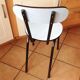 Light blue formica chair and black/vintage 50-60s