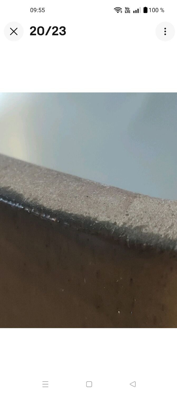 Jean payen large rectangular ceramic vase monogrammed 20th century