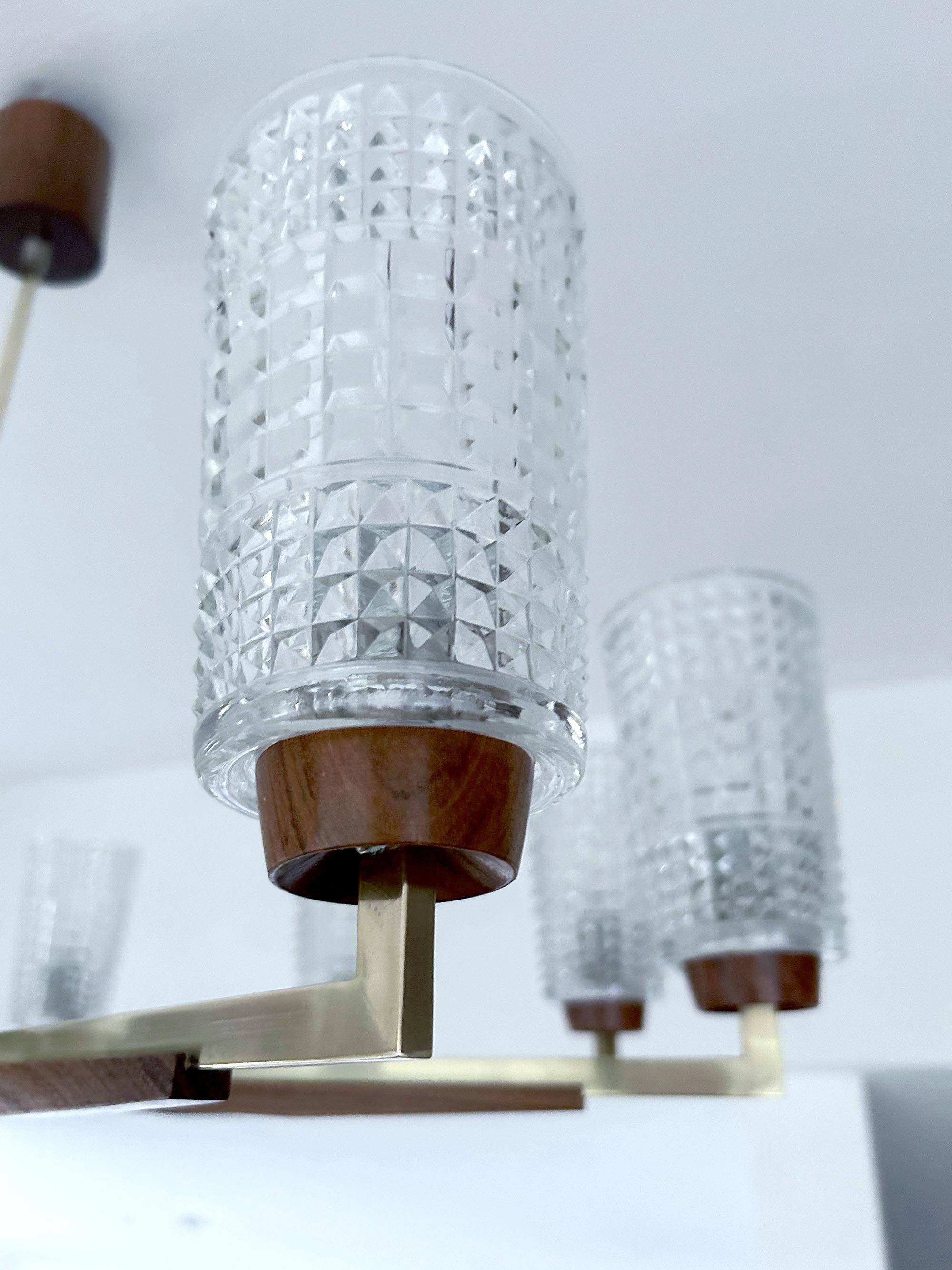 Large Vintage Scandinavian Pendant Light 60s