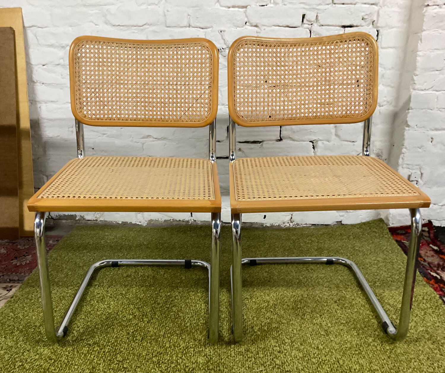 Pair of chairs Marcel Breuer Cesca B32