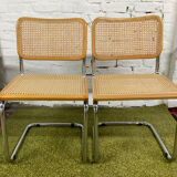 Pair of chairs Marcel Breuer Cesca B32