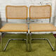 Pair of chairs Marcel Breuer Cesca B32