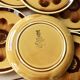 6 old Sarreguemines Digoin earthenware dessert plates, Rimini model