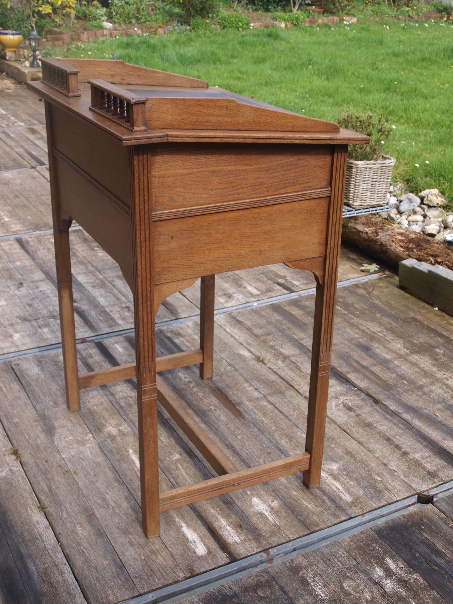 Oak writing desk