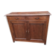 Low Parisian sideboard in solid wood 2 doors 2 drawers art deco handles