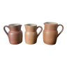 Set of 3 jugs in Grès du Berry stoneware