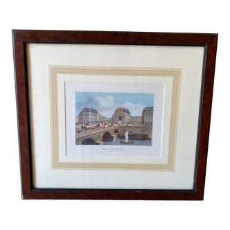 Lithograph representing Paris