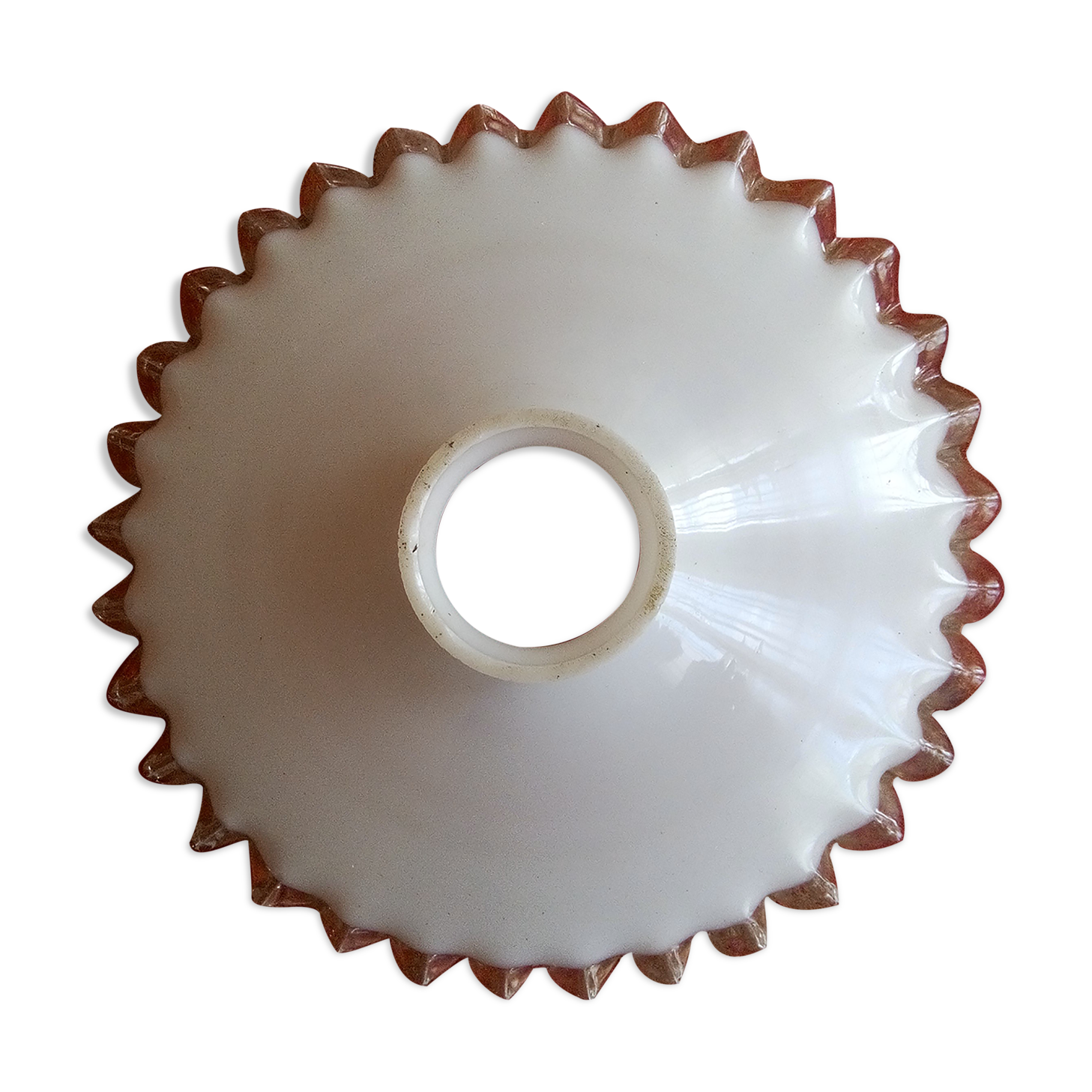 Opaline glass suspension lampshade