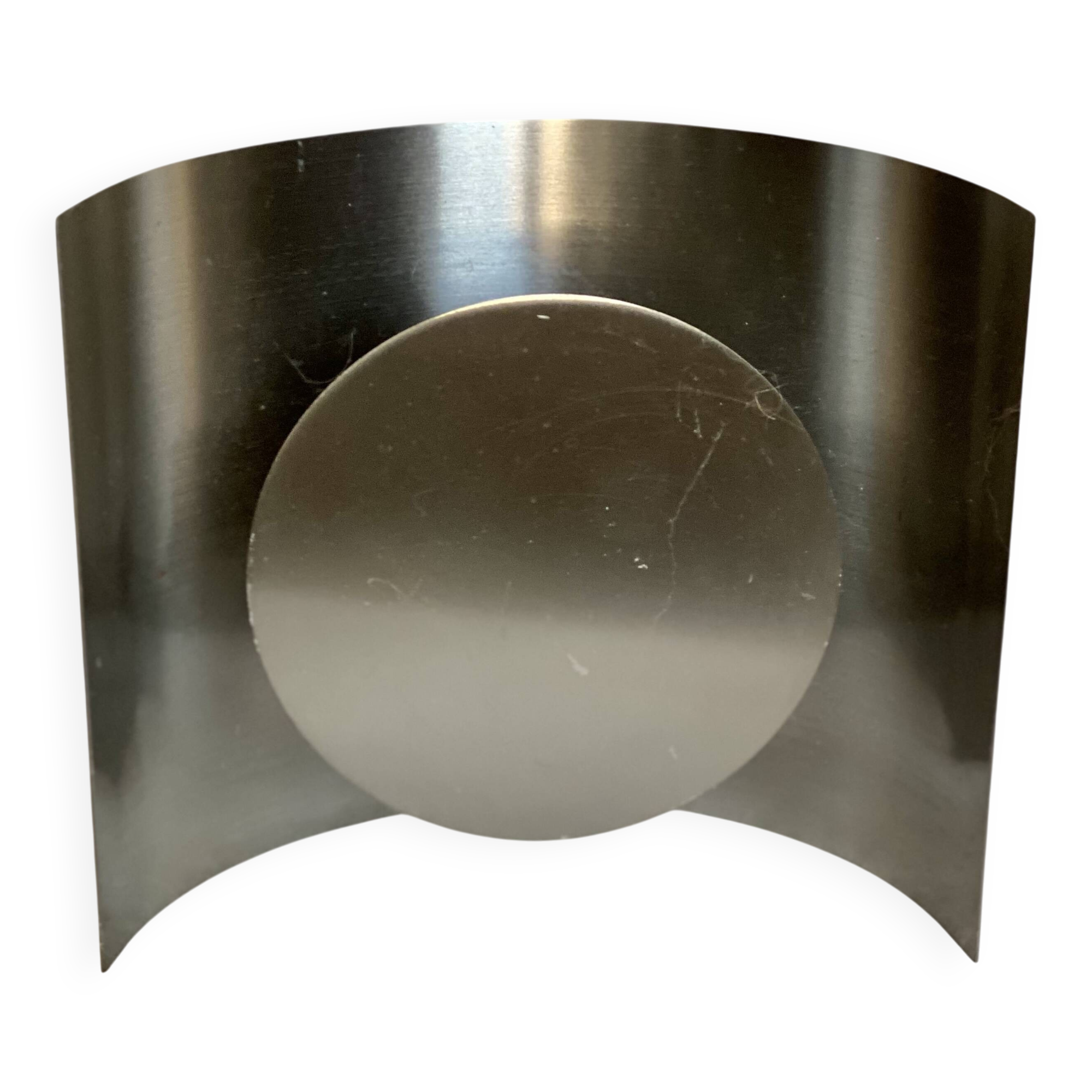 Vintage 1970s space age chrome wall lamp