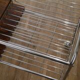 Rosewood and chrome side table, 1970s