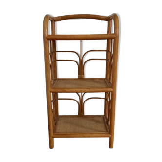 Bamboo and rattan shelf 80