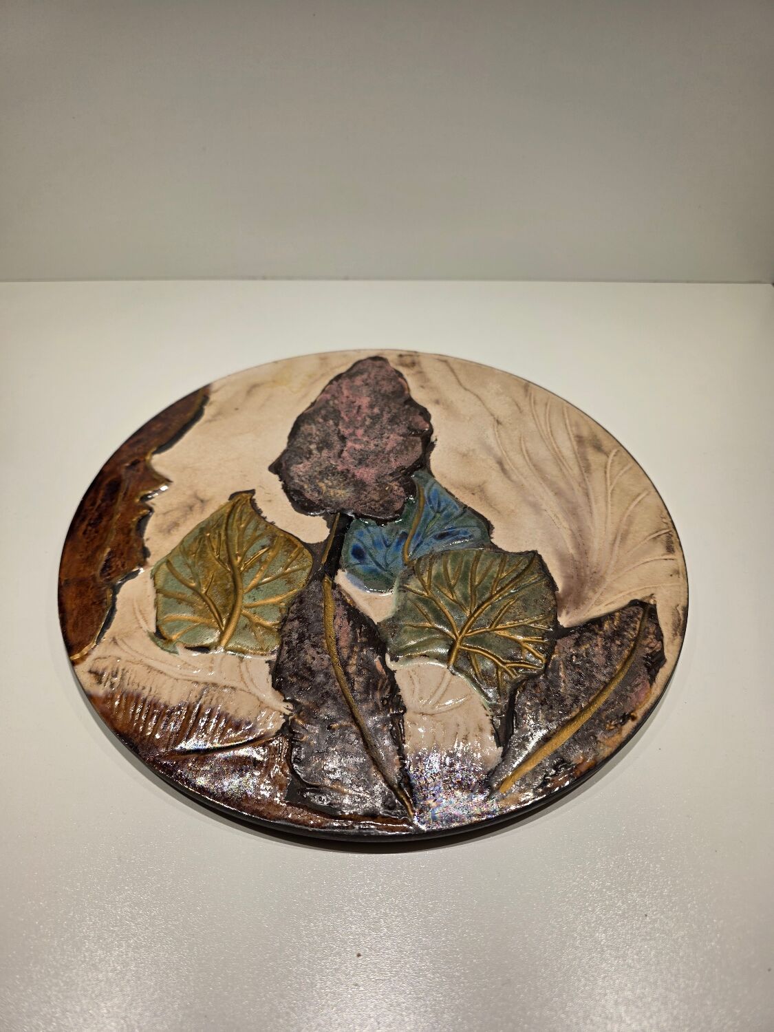 Wall Plate Ruscha Ceramic Germany 3D 36 cm