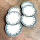 6 Moulin des Loups flat plates in iron clay, “Summer” service