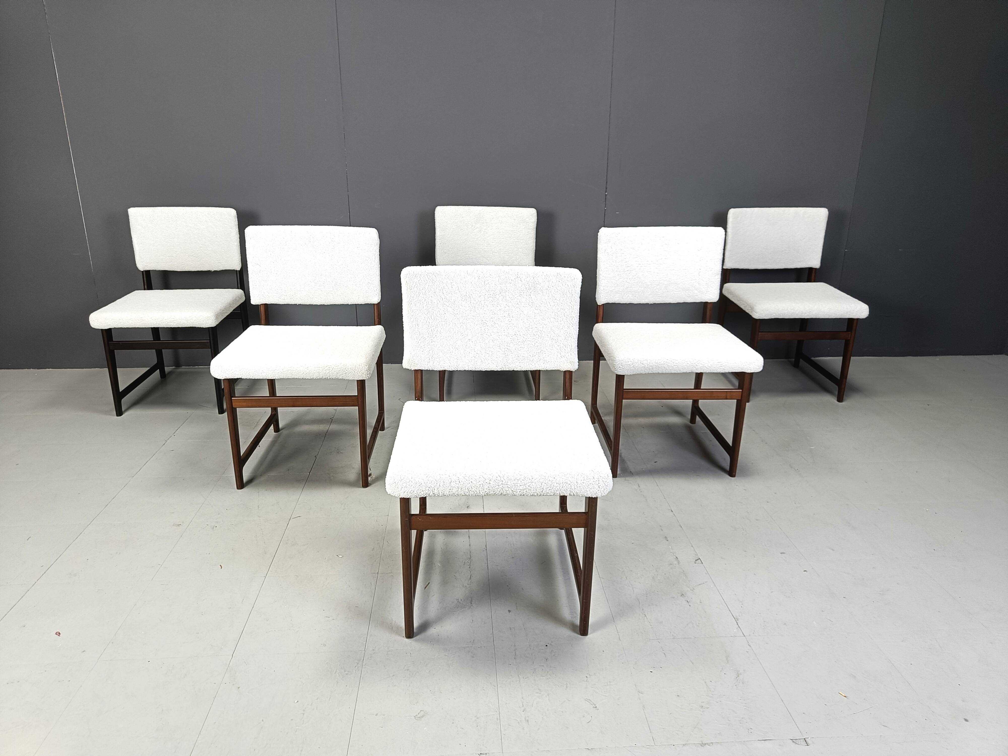 Mid century teak scandinavian dining chairs, 1960s
